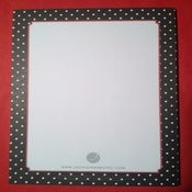 Image of Black & White Polka-Dot Notepad