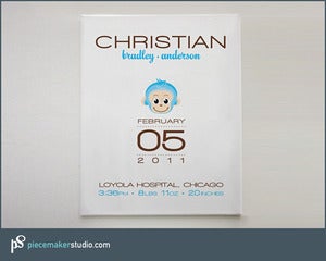 Image of Charming Personalized Keepsake (Monkey)
