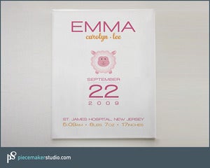 Image of Charming Personalized Keepsake (Lamb)