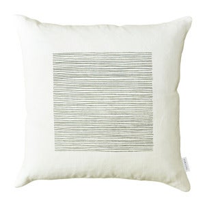 Image of White Lines Pillow Cover