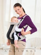 Image of AMAZONAS Carry Star baby carrier. 5 settings. Front or back carrying.