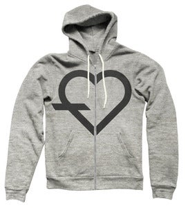 Image of Simple Oatmeal Tri-Blend Zip Up