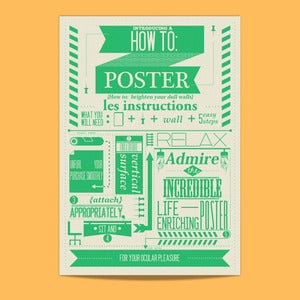 Image of Vintage Type Print - How To: Poster 1st Edition