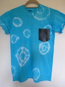 Image of Tie Dye Faux Snakeskin Pocket Tee