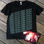 Image of Repeat Vee Neck Tee w/ "Ring Of Fire" 7" vinyl 