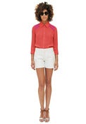 Image of Peacou Blouse [ Coral+Magenta] 