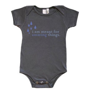Image of Baby Onesies - "I Am Meant for Amazing Things" (GREY)