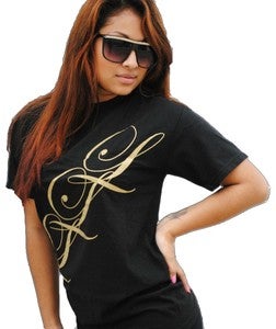 Image of Lavishanaire 3'L black/Gold  logo shirt