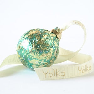 Image of Single Teal Foil Ornament (unboxed)