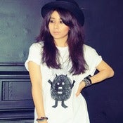 Image of BOO! Scribble Monster Tee - Womens