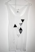 Image of "Triangles" Play-Shirt Tank (White)