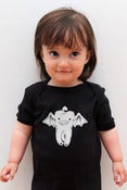 Image of Bat Tooth Onesie in Black