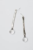Image of Hammered Bar Earrings