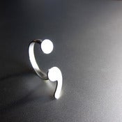 Image of Semicolon Silver Ring - Handmade Punctuation Silver Ring