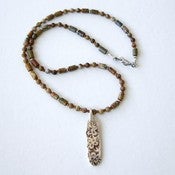 Image of PMC Necklace - Floral Drop Pendant
