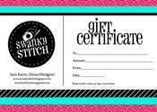 Image of Swanky Stitch Gift Certificate