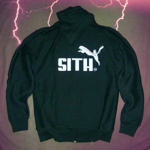 Image of 2013 CLEARANCE SPECIAL “Brand Wars: Sith Overlord” - Black hoody in men's 2XL ONLY