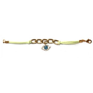 Image of Lime Green Evil Eye Bracelet