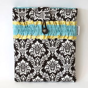 Image of ipad case - chocolate damask 