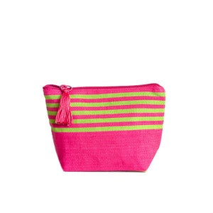 Image of Small Tassel Bag Pink/Lime