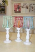 Image of Tin lamp candle holders