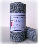 Image of Chocolate Sprinkles Trendy Twine {Blue & Brown Bakers Twine} (TT)
