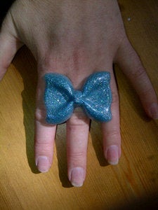 Image of Blue Bling Glitter Ring