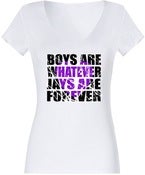 Image of White "Jays Are Forever" - Girls Violet