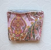 Image of Pink Paisley Cosmetic Bag