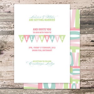 Image of BUNTING Invitation