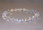 Image of Swarovski Crystal Bracelet Aurora Borealis Stretch