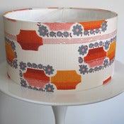 Image of Haldana Vintage barkcloth 45cm lampshade