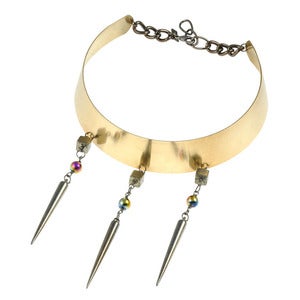 Image of Vibeke. Long Spike Cuff Necklace