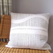 Image of Monochrome Wave Large Cushion