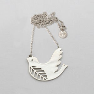 Image of Dove Necklace | Silver {FREE SHIPPING}