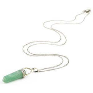 Image of Kristen. Green Gemstone Necklace