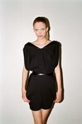 Image of Leather Shoulder Dress 1036