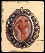 Image of Dark Grey Portrait Cameo Necklace