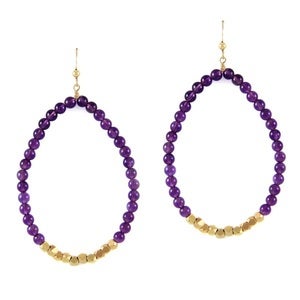 Image of semi precious stone earrings