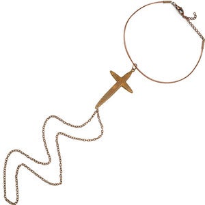 Image of Faith. Aged Copper Cross Armlet