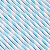 Image of Light Blue Striped Paper Straws