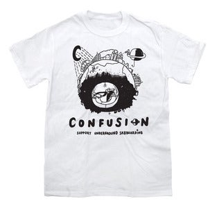 Image of Confusion - SUPPORT UNDERGROUND SK8BOARDING [white]