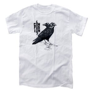 Image of Confusion - TWO HEADED Crow t-shirt [white]