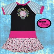 Image of Softball Diamond Dress - Size 5T/6