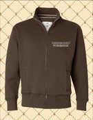 Image of MENS/WOMENS CUSTOM HERU PLATINUM SILVER FOIL VINTAGE-FLEECE JACKET
