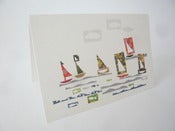Image of sailing boats & fishes (LC0023)