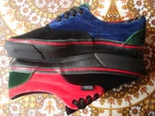 Image of vintage VANS 4-tone velvet style #95 era US6 MADE IN USA 1980's 