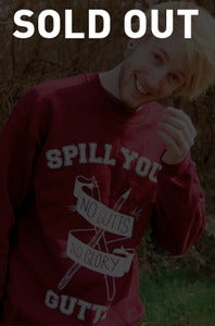 Image of "No Gutts, No Glory" Maroon, Sweatshirt 