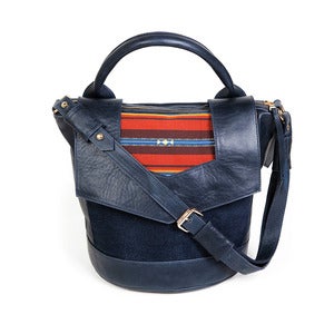 Image of Vinnie Bucket - navy/earthy stripe
