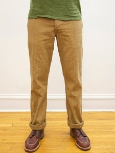 Image of Khaki Japanese Herringbone Miner Chinos